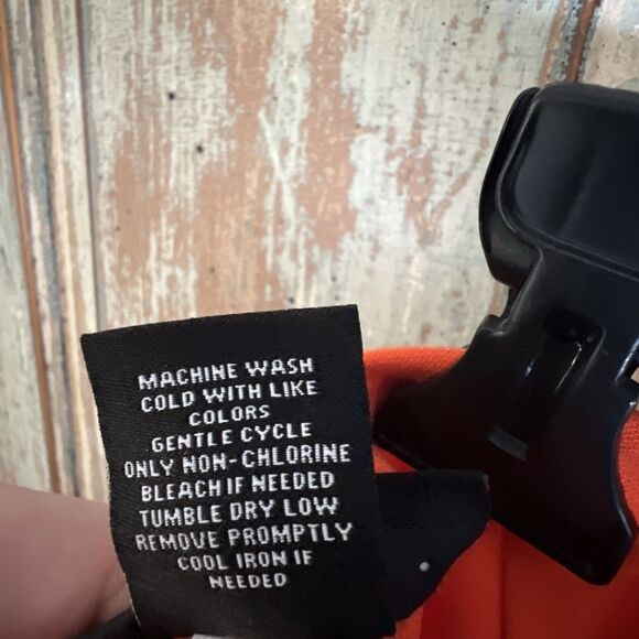 Victoria Beckham for Target Orange Scallop Pocket Stretch Knit Mini Skirt L - Picture 8 of 8